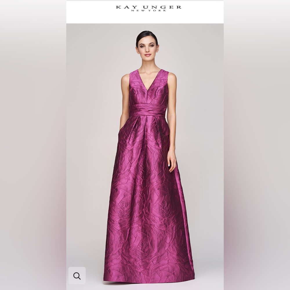 Kay Unger Mariah Gown Size 6 in Sangria NWT – Mother of the Bride / Formal Dress